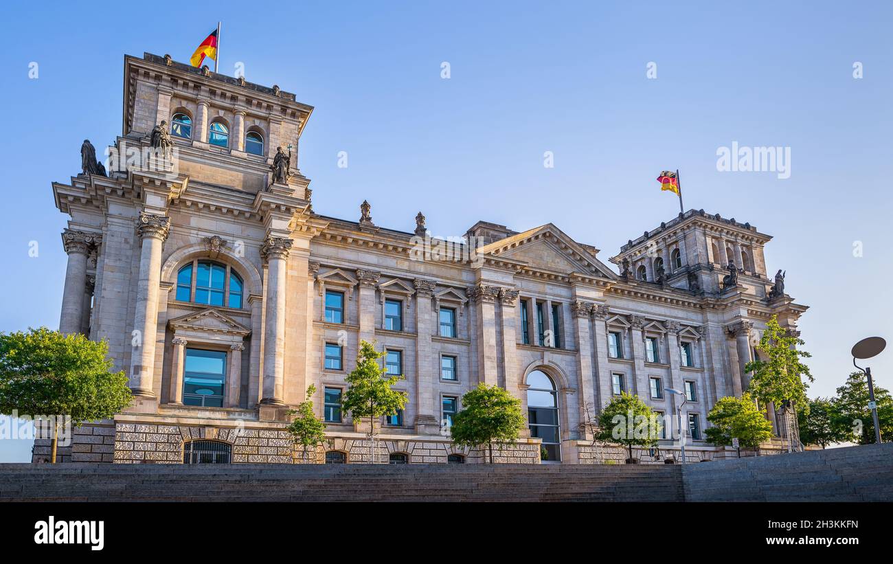 L'edificio del reichstag Foto Stock