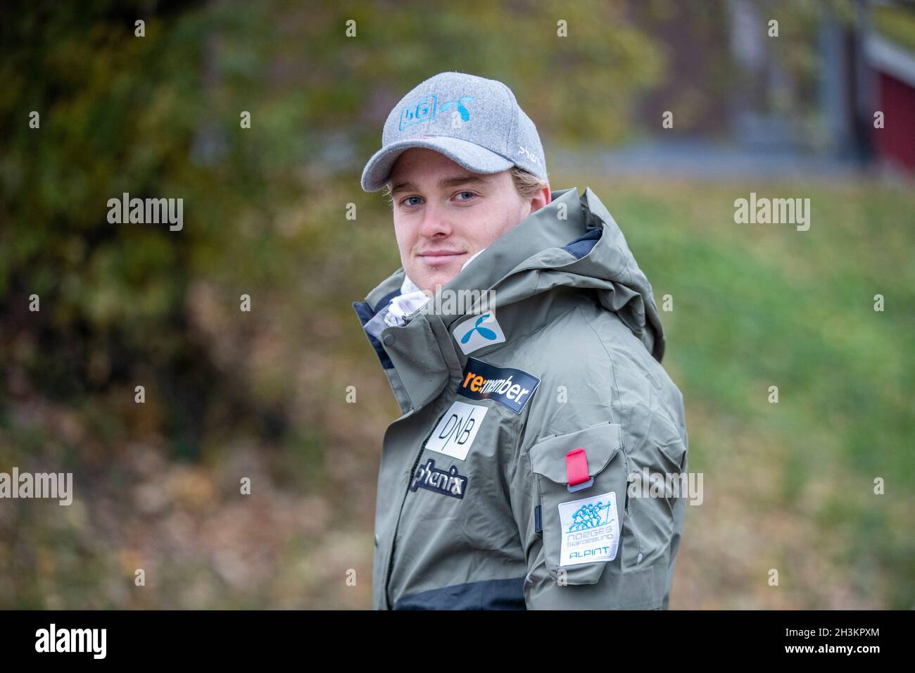 Oslo, Norvegia. 29 ottobre 2021. Oslo 20211029.Alpinista Atle Lie McGrath durante una conferenza stampa al vertice olimpico con la nazionale norvegese di sci alpino. Foto: Javad Parsa/NTB Credit: NTB Scanpix/Alamy Live News Foto Stock