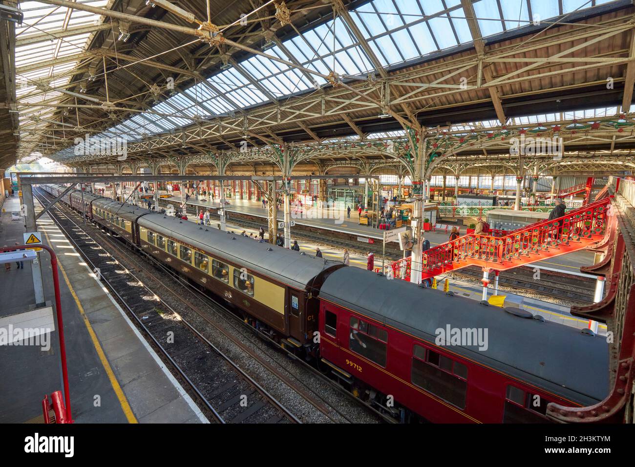 Preston stazione ferroviaria Preston Lancashire Inghilterra UK Foto Stock