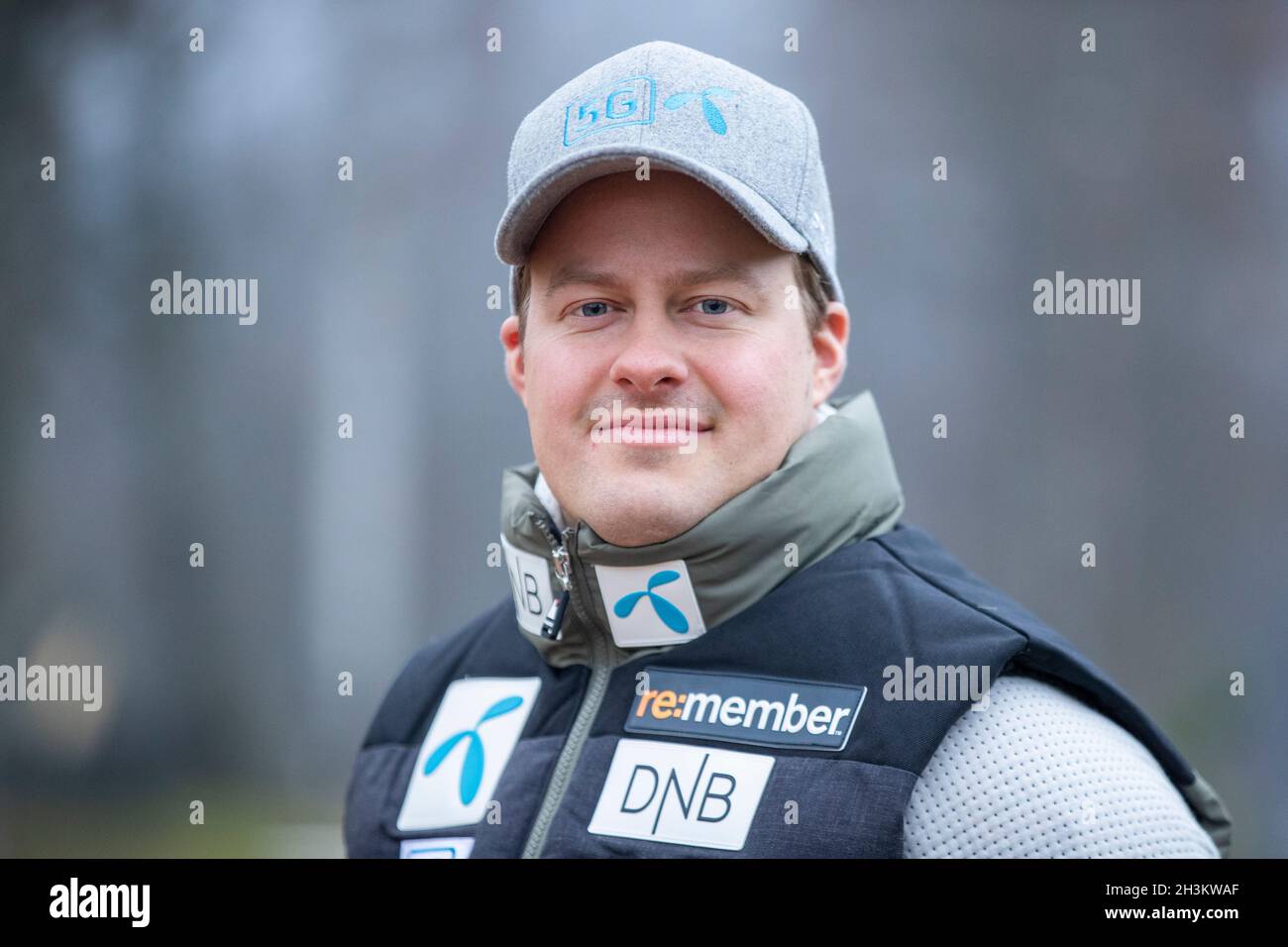 Oslo 20211029.Alpinista Adrian Smiseth Sejersted durante una conferenza stampa al vertice olimpico insieme alla nazionale norvegese di sci alpino. Foto: Javad Parsa / NTB Foto Stock