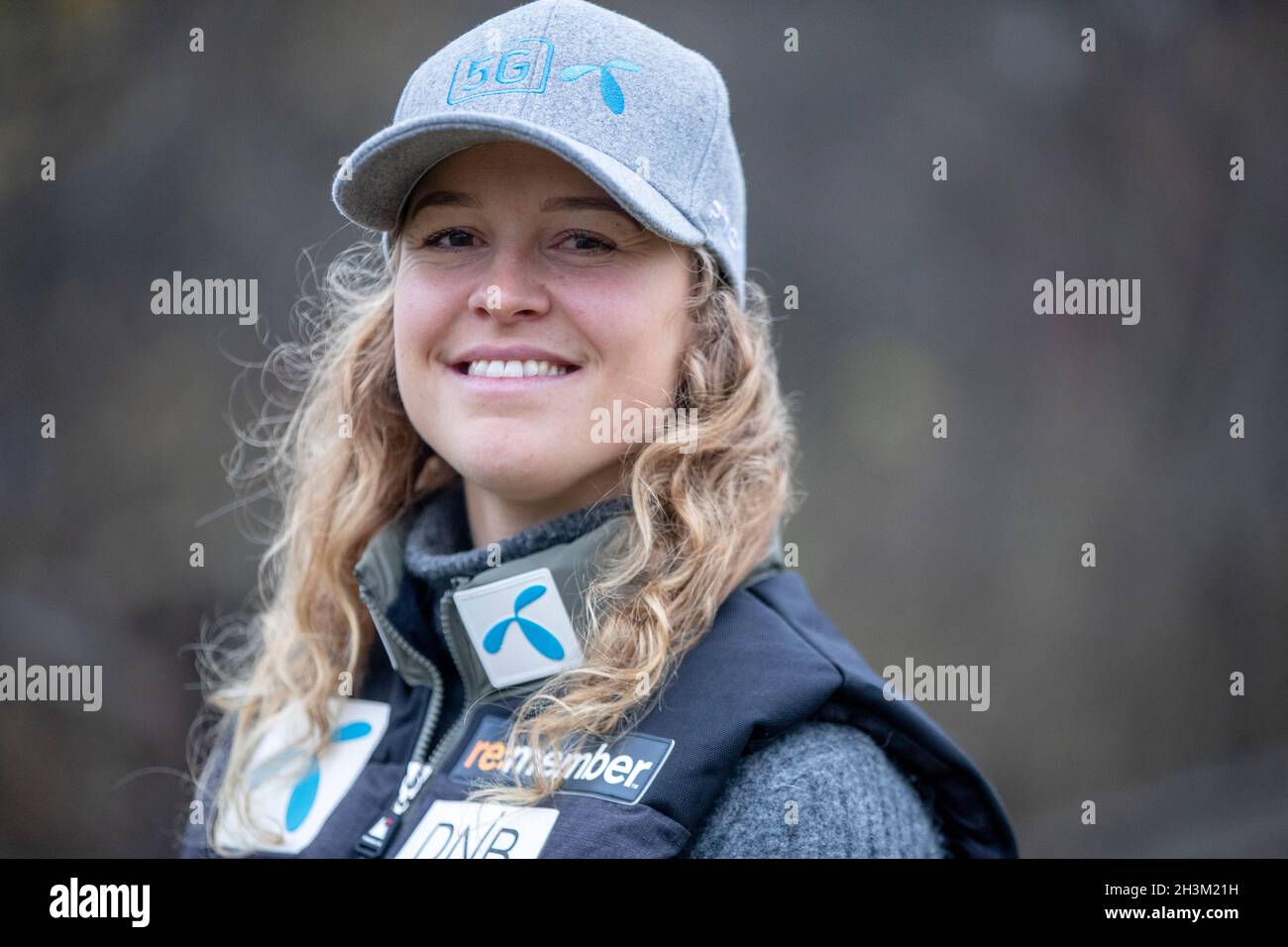 Oslo 20211029.Mina Fürst Holtmann durante una conferenza stampa al vertice olimpico insieme alla squadra nazionale norvegese di sci alpino. Foto: Javad Parsa / NTB Foto Stock