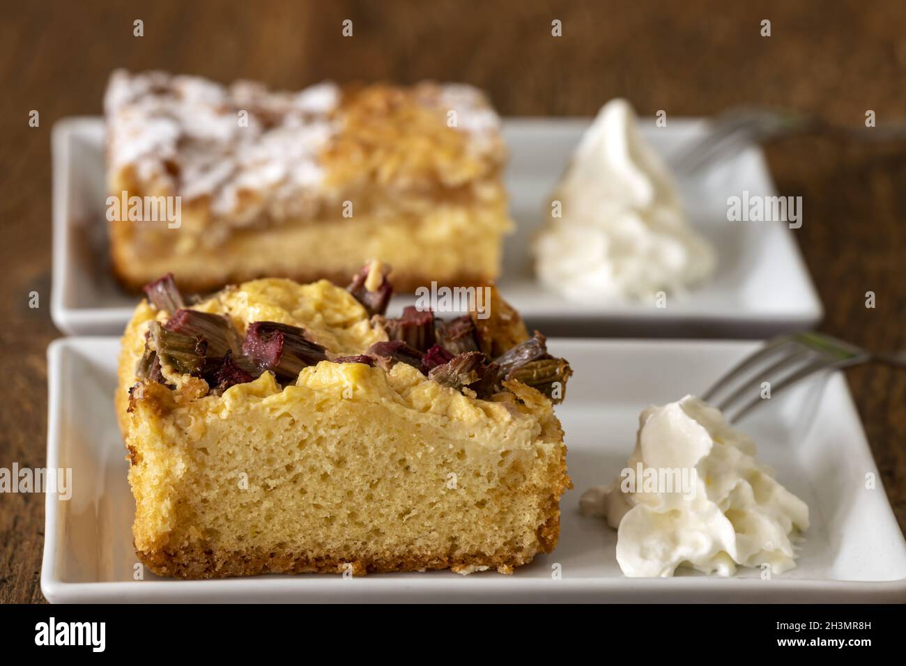 Torta al rabarbaro Foto Stock