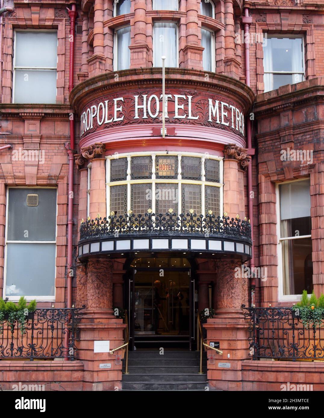 L'hotel metropole in King Street a leeds costruito nel 1889 sul sito della quarta White Cloth Hall Foto Stock