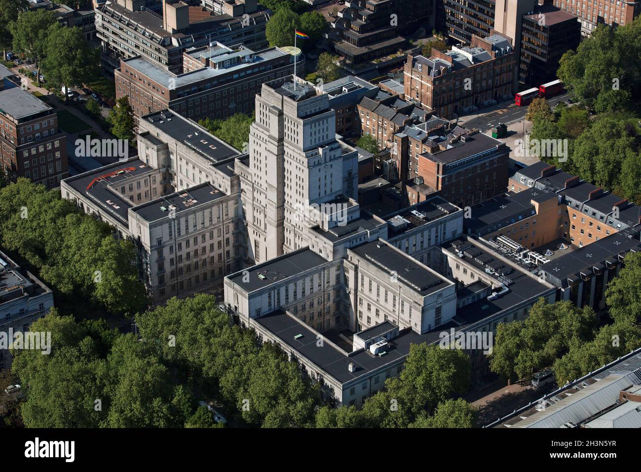 Regno Unito, Londra, Vista aerea del Senato House Building Foto Stock