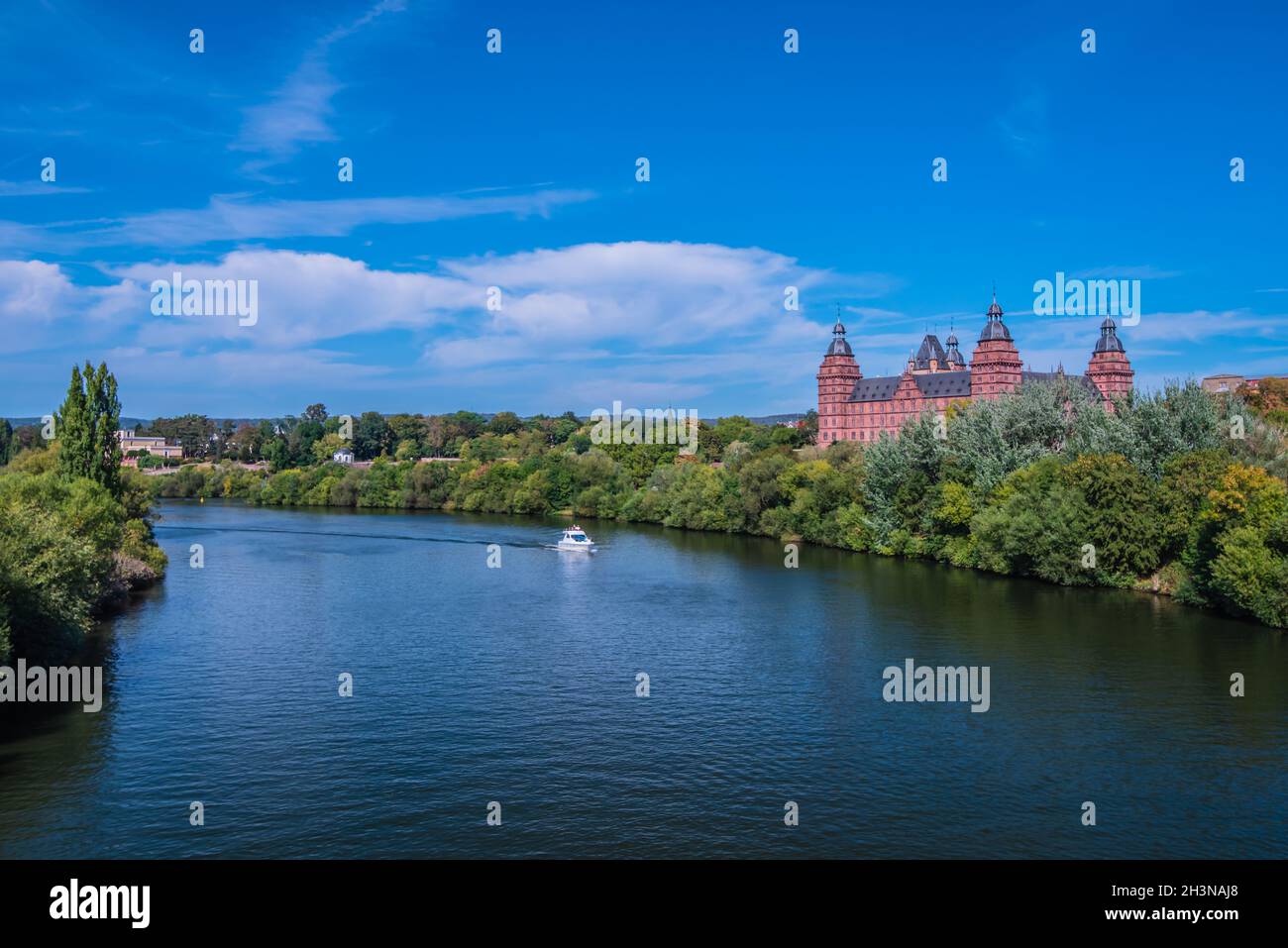 Punto turistico caldo in Baviera Aschaffenburg Foto Stock