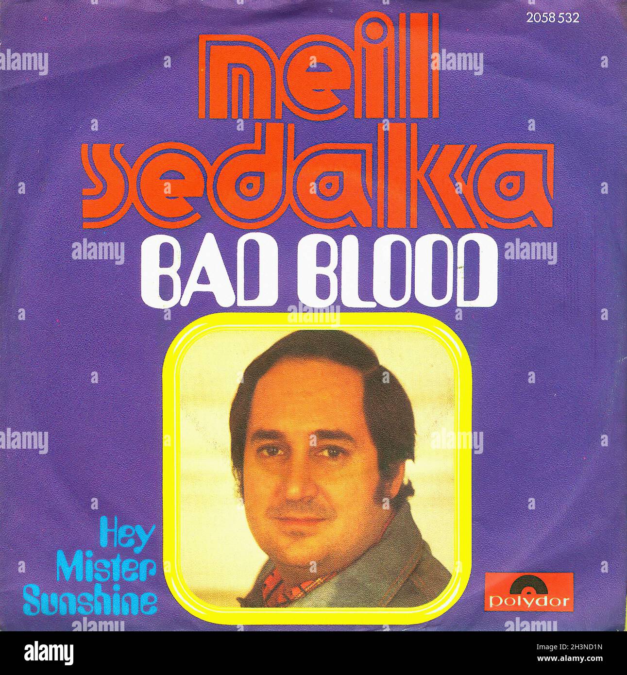 Vintage Vinyl Recording - Sedaka, Neil - Bad Blood - D - 1974 Foto Stock
