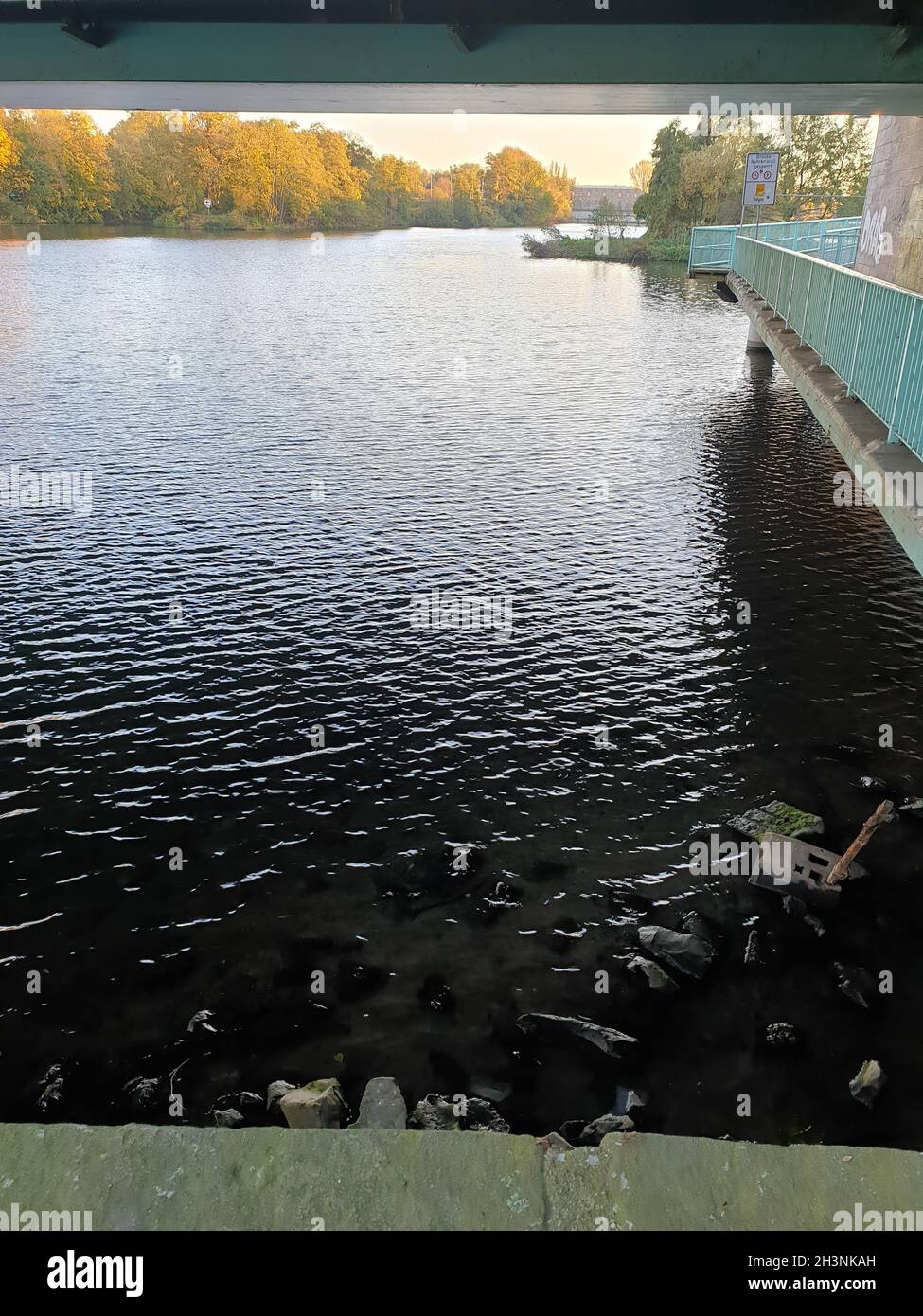 Stadt am Fluss - Mülheim an der Ruhr Foto Stock