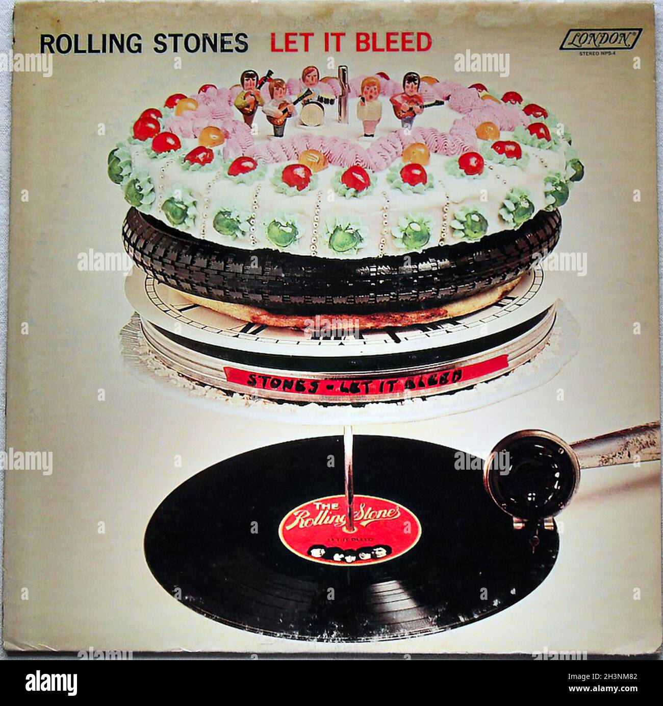 1969 Rolling Stones Let IT Bleed LP vinile originale copertina copertina  copertina copertina album Vintage Record 1960 A Foto stock - Alamy