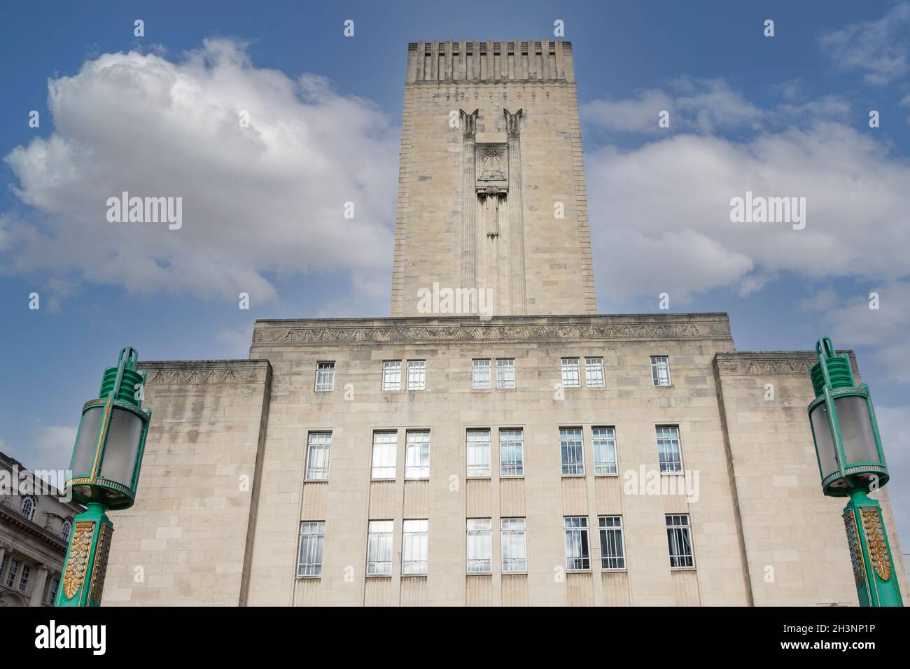 Art Deco George's Dock Building, Mann Island, Liverpool, Merseyside, Inghilterra, Regno Unito Foto Stock