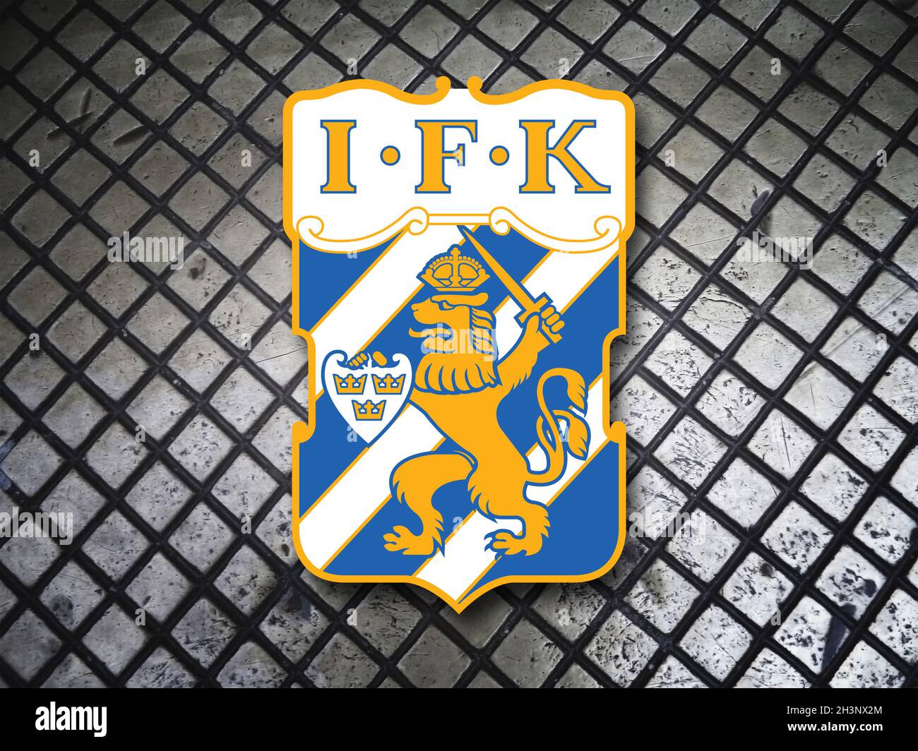 Stemma IFK Göteborg, Gothenburg, una squadra di calcio svedese Foto stock -  Alamy
