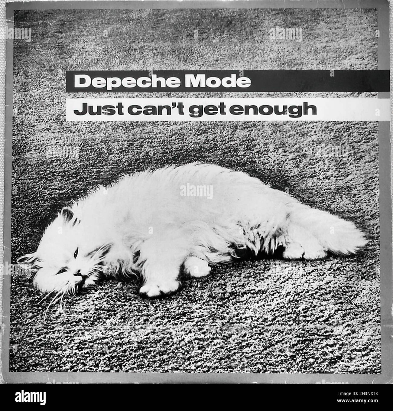 1981 Depeche Mode solo non può ottenere abbastanza vinile singolo 7 pollici 45 giri/min 1980 UK Import England Sleeve Record A 01 Foto Stock