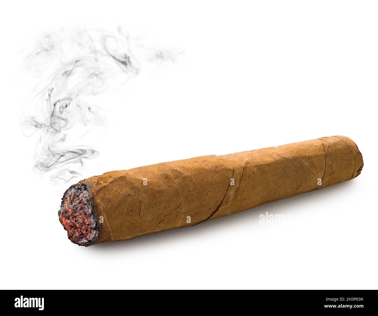 Fumare il sigaro cubano Immagini senza sfondo e Foto Stock