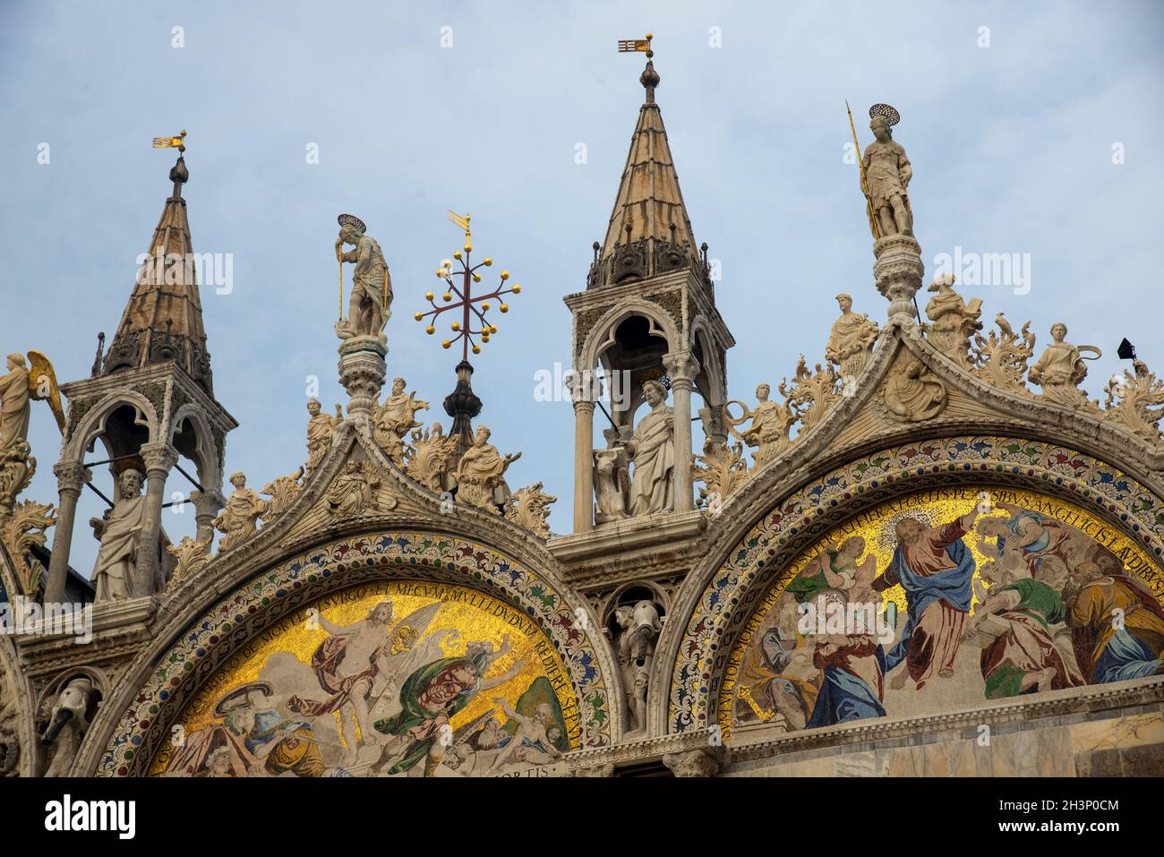 basilica in Piazza San Marco a Venezia Foto Stock