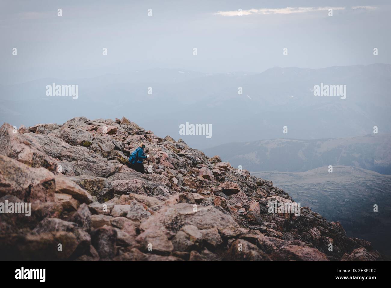 La cima del Monte Beristadt in Colorado. Foto Stock