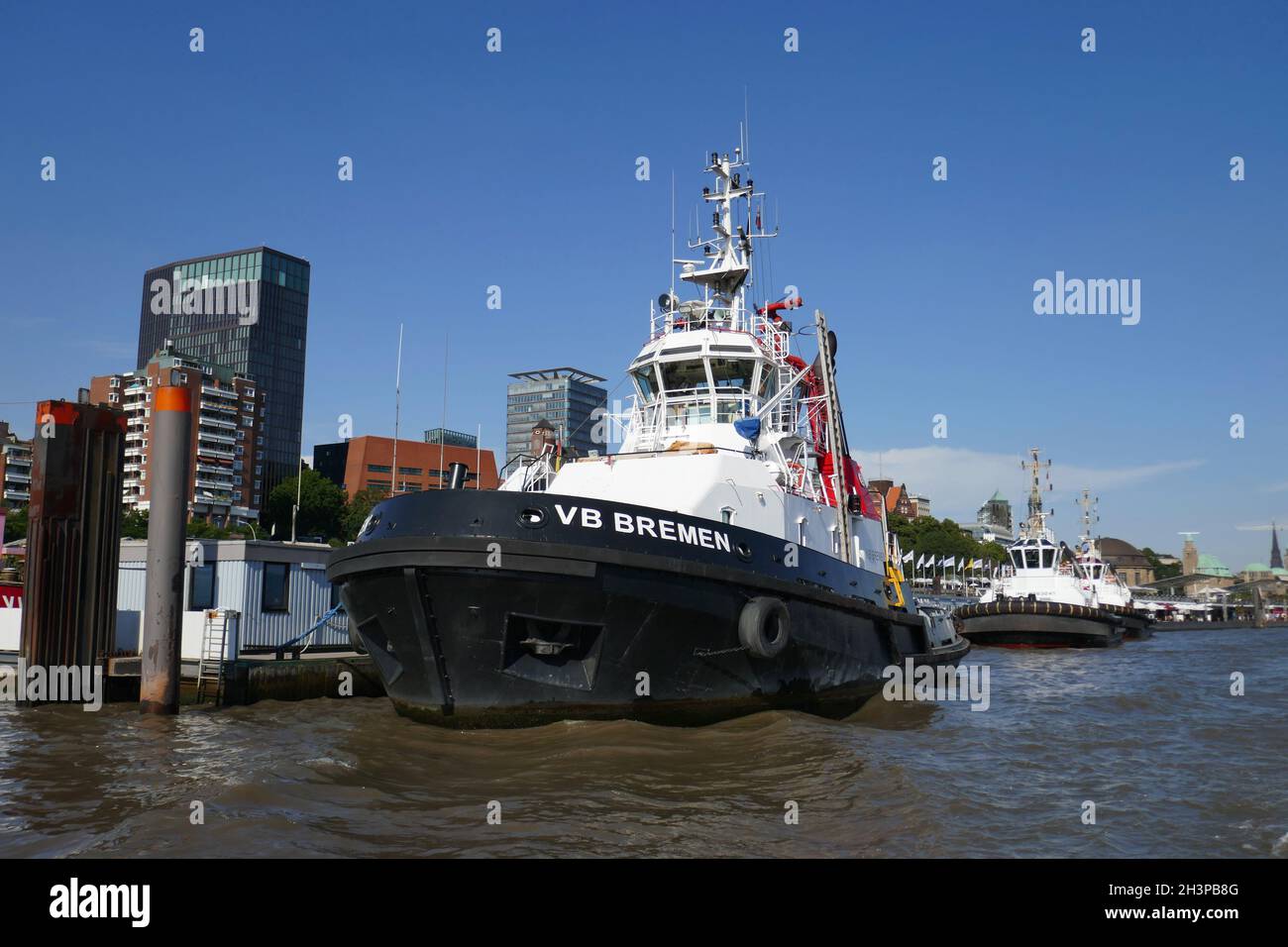 Tugs ad Amburgo Foto Stock