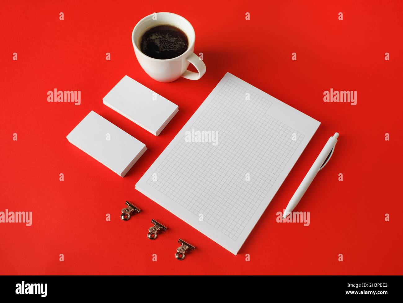 Corporate identity template Foto Stock