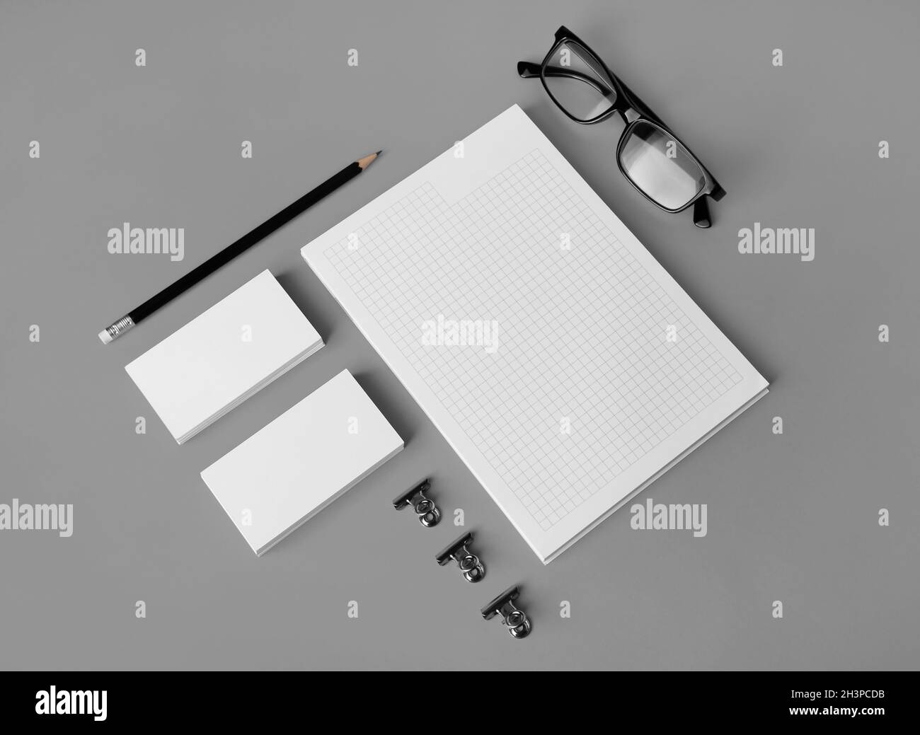 Blank corporate stationery Foto Stock
