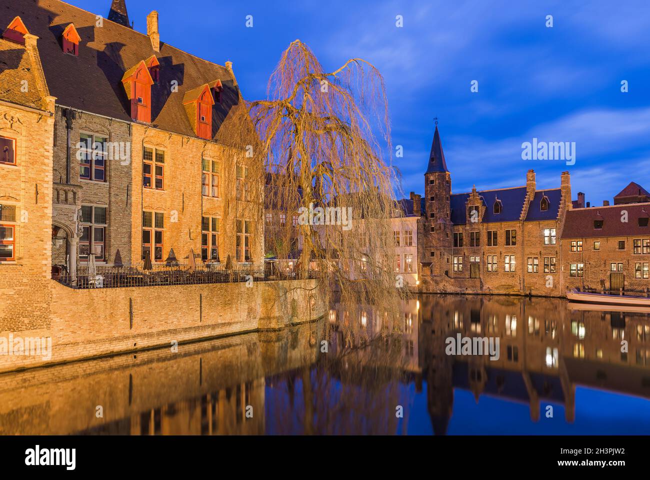 Brugge cityscape - Belgio Foto Stock
