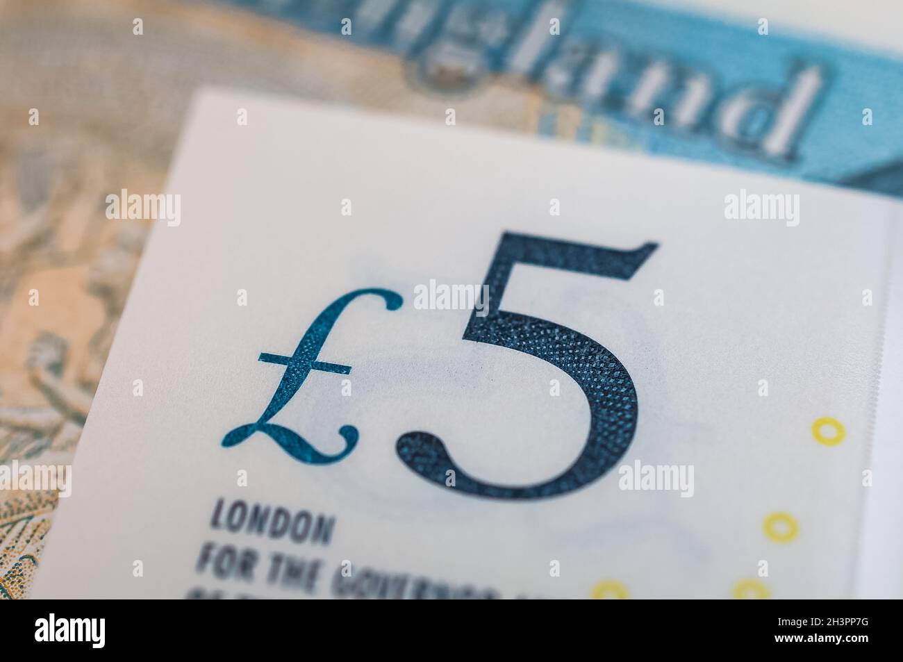 Banconote in sterline britanniche Foto Stock
