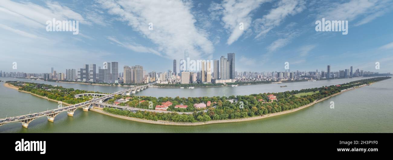 Bellissimo panorama urbano di changsha Foto Stock