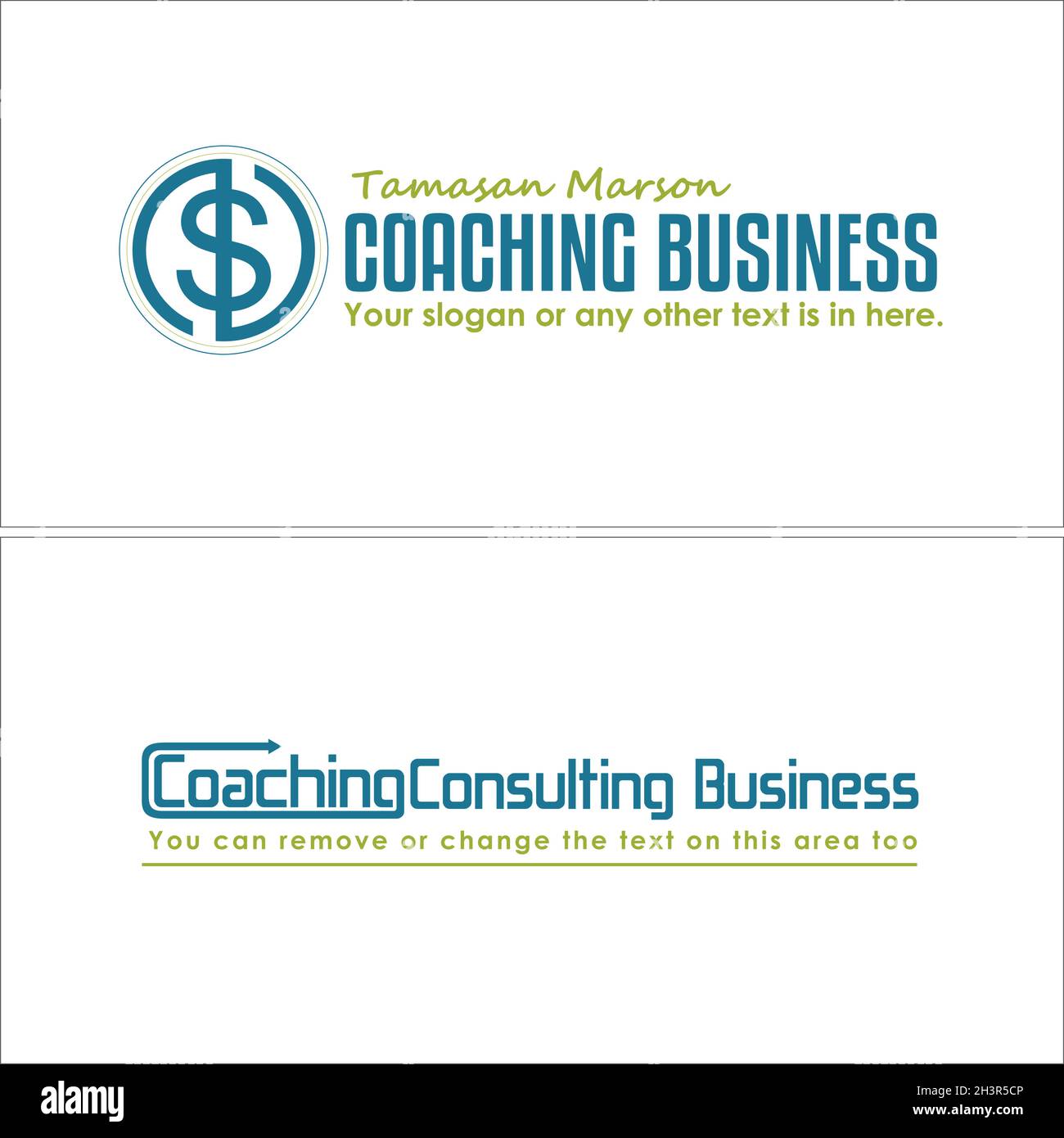 Moderno Business Consulting wordmark scritta icona logo design Illustrazione Vettoriale