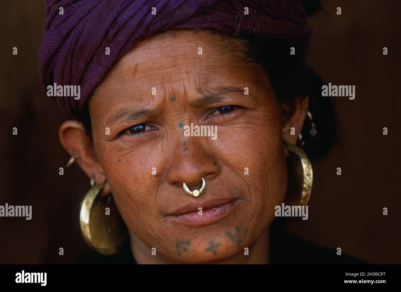 Nepal, regione di Nuwakot, villaggio di Yarsa, gruppo etnico Tamang. Foto Stock