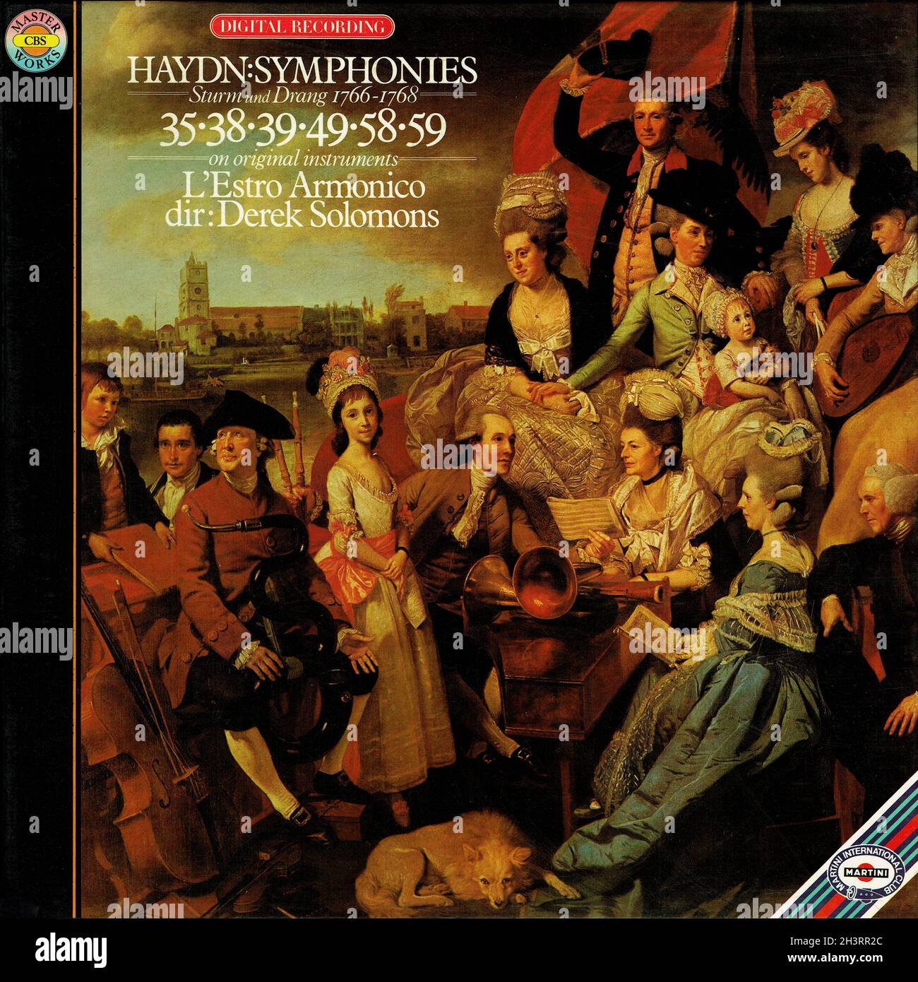 Haydn Sturm und Drang Symphonies 35 â€¢ 38 â€¢ 39 â€¢ 49 â€¢ 58 â€¢ 59 - Solomons CBS Masterworks 1 - Classical Music Vintage Vinyl Record Foto Stock