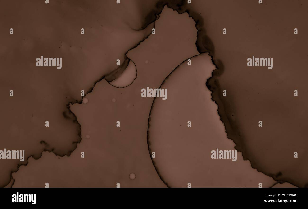 Dipingi la trama di cioccolato. Sfondo cremoso marrone. Foto Stock