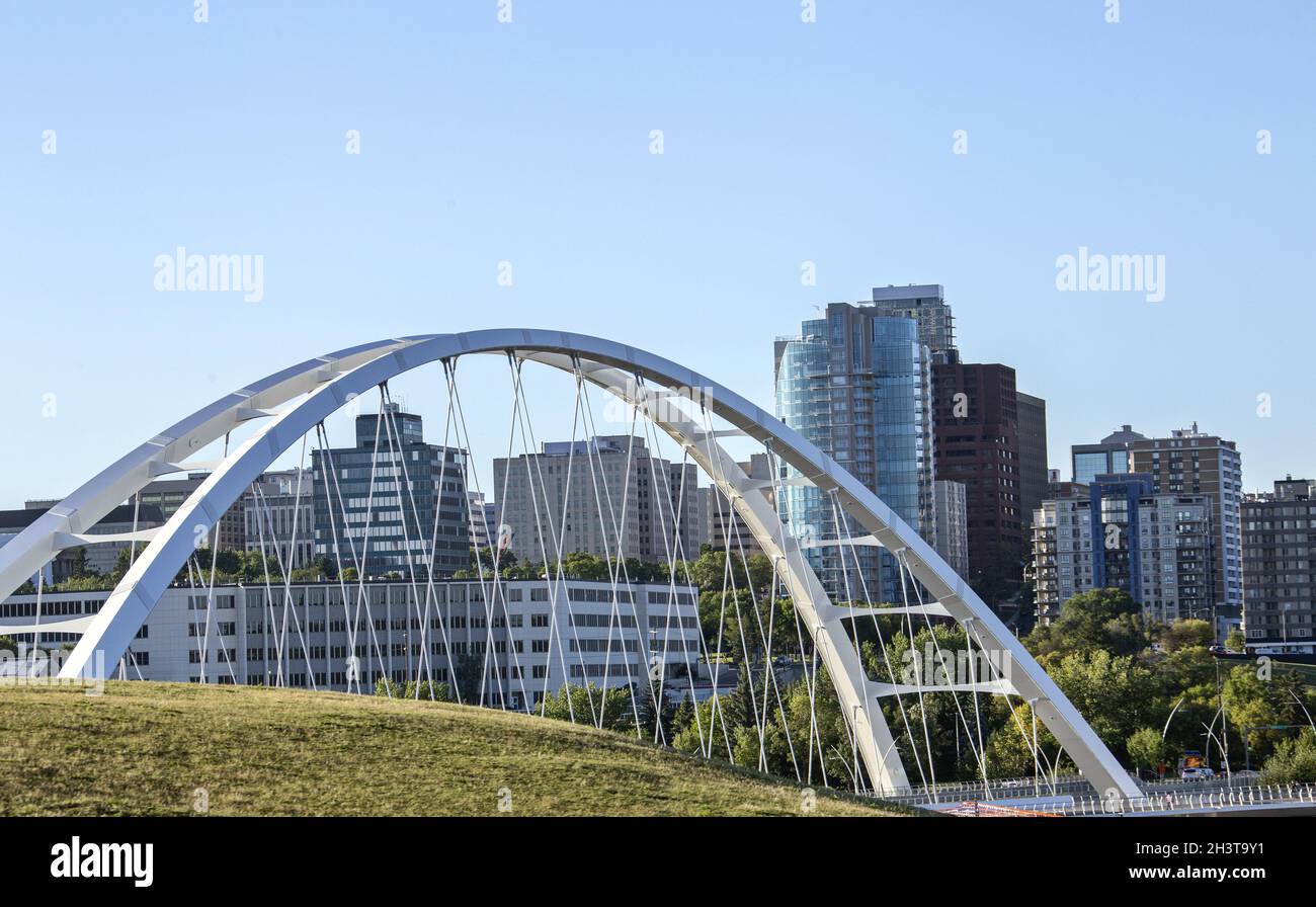 Walterdale Bridge Edmonton Foto Stock