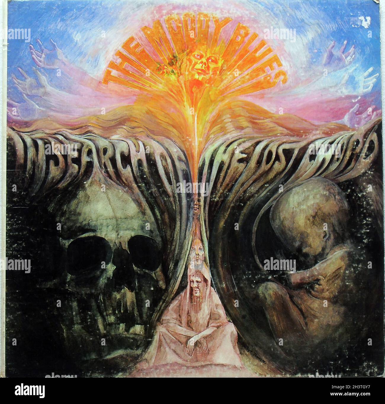 Moody Blues 1969 LP in Search of the Lost Chord Record Album 1960 Original Vintage Vinyl Sleeve Foto Stock
