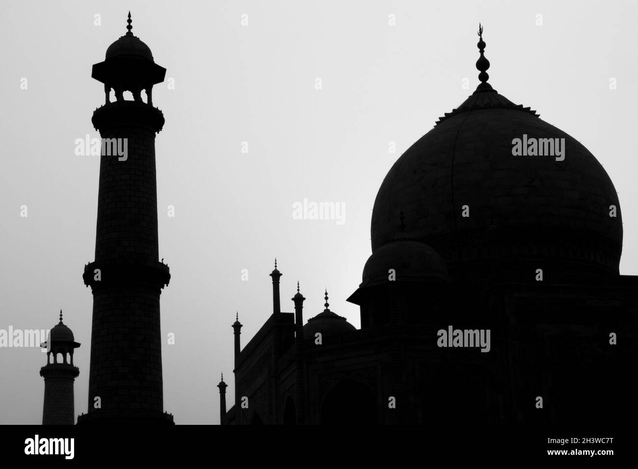Sunrise al Taj Mahal Foto Stock