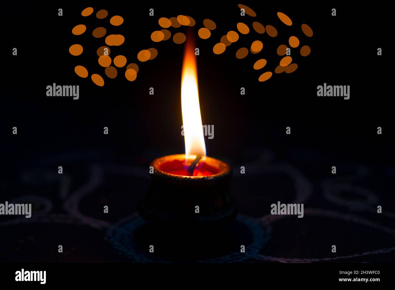 Fuoco selettivo immagine di celebrare felice Diwali.Famous festa indiana. Foto Stock