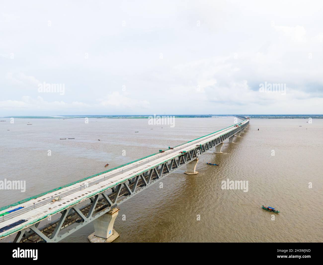 Ponte polivalente Padma Bangladesh Foto Stock