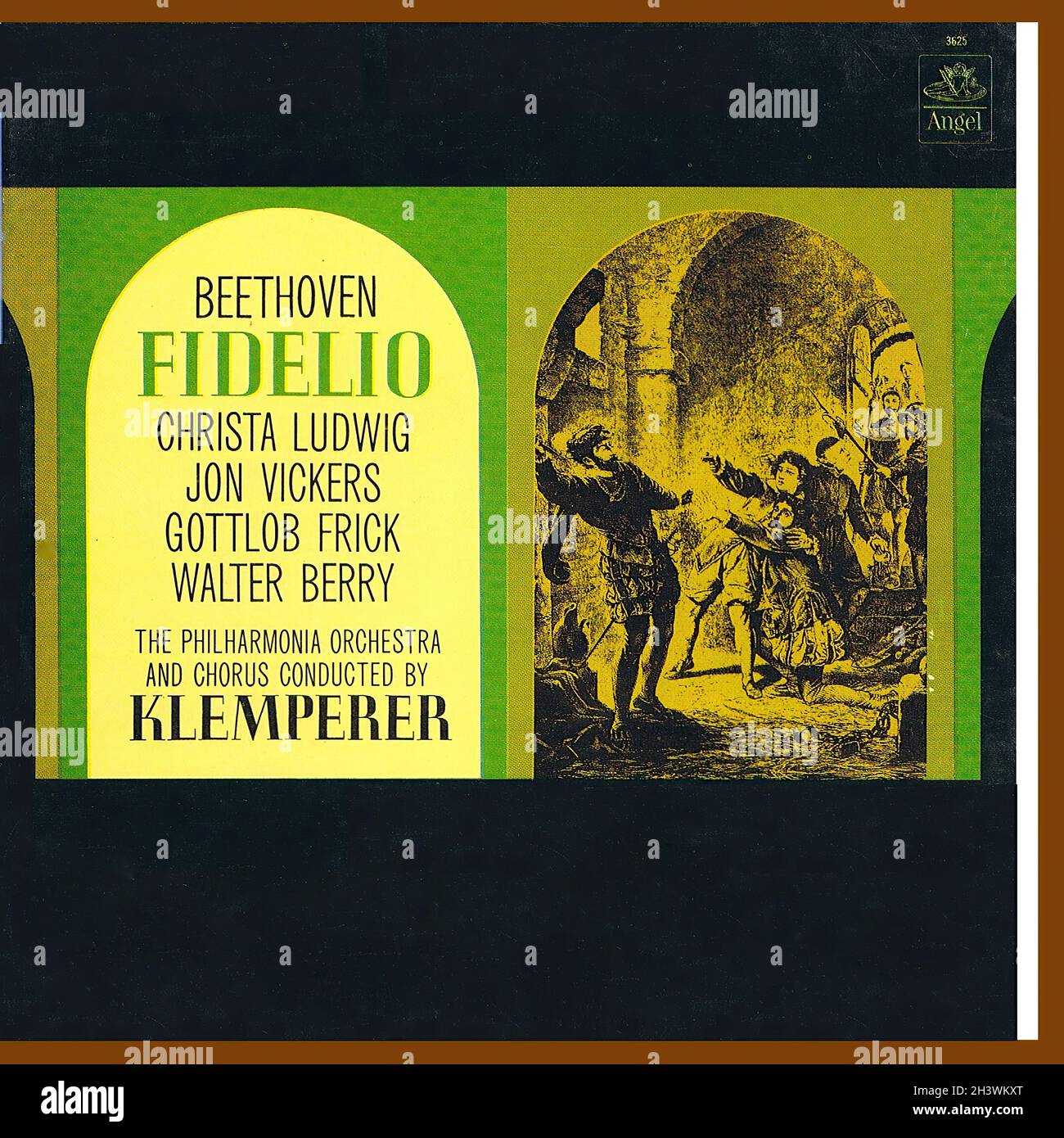 Beethoven Fidelio - Ludwig Vickers Klmeperer Angel R2R - Musica classica Vintage Vinyl Record Foto Stock