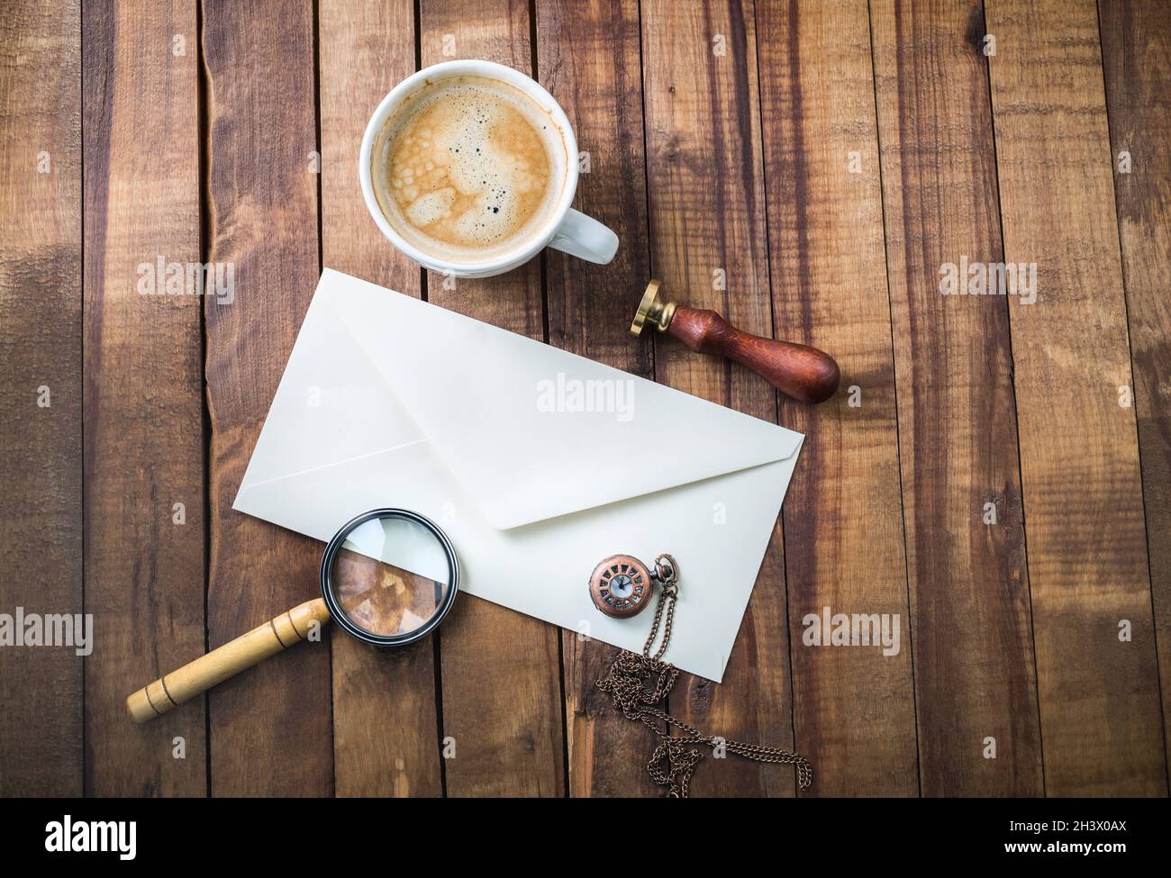 Blank retrò articoli di cancelleria Foto Stock