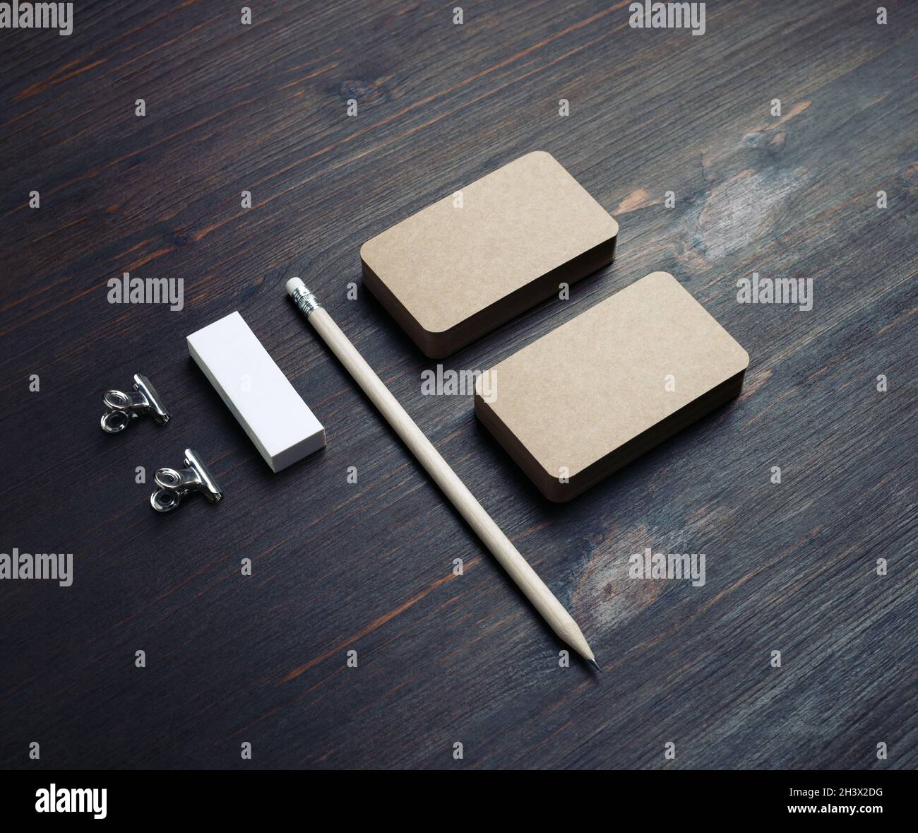 Cancelleria kraft vuota Foto Stock