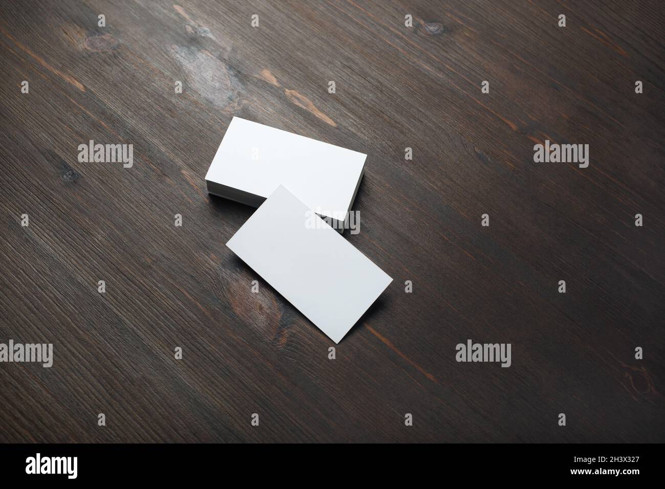 Blank business cards Foto Stock