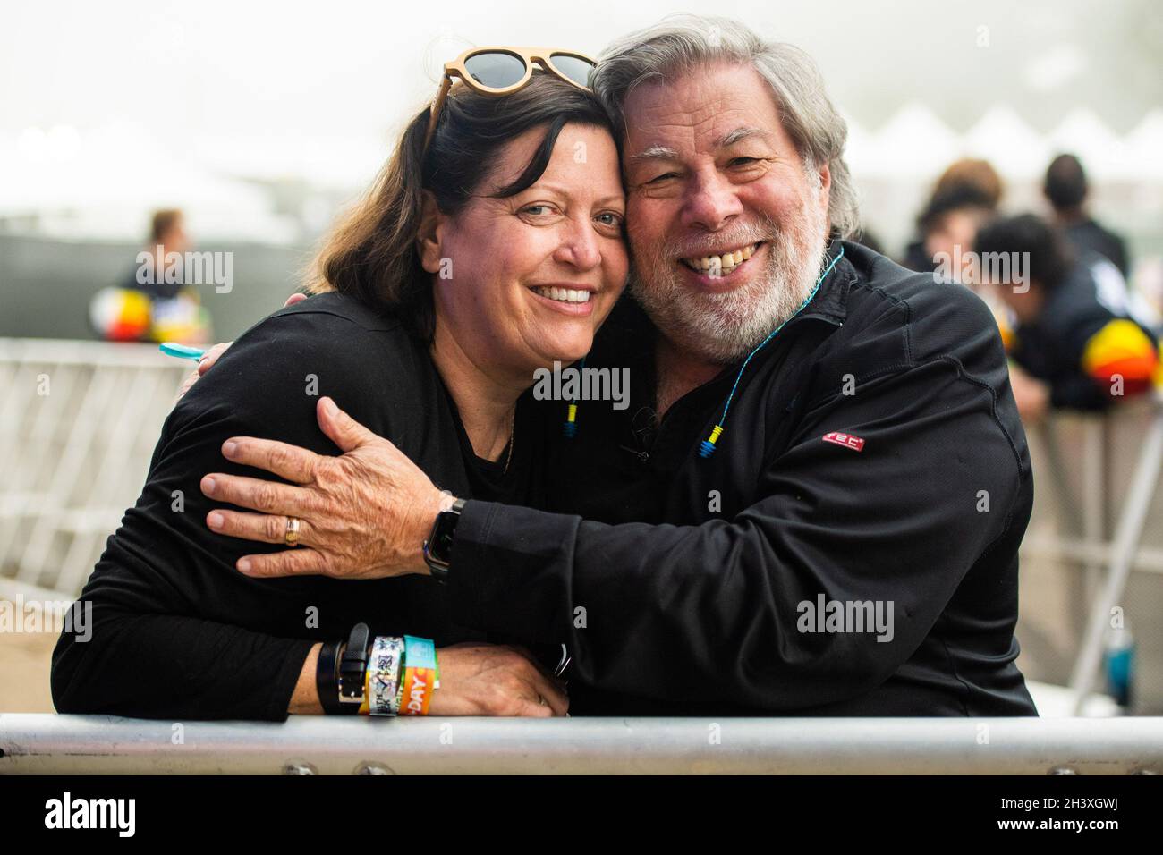 San Francisco, California, Stati Uniti. 29 ottobre 2021. Steve Wozniak e sua moglie Janet Hill partecipano al festival di musica e arti Outside Lands del 2021 al Golden Gate Park il 29 ottobre 2021 a San Francisco, California. Credit: Chris Tuite/Image Space/Media Punch/Alamy Live News Foto Stock
