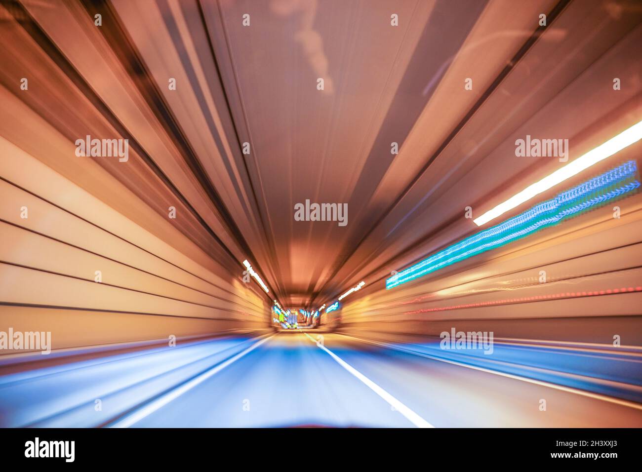 Di un'immagine distorta di un mondo diverso Foto Stock