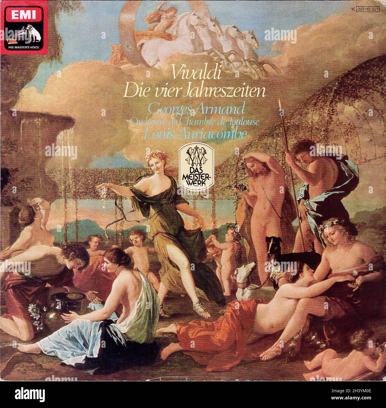 Vivaldi le quattro stagioni - Armand Auriacombe EMI 1 - Musica classica Vintage Vinyl Record Foto Stock