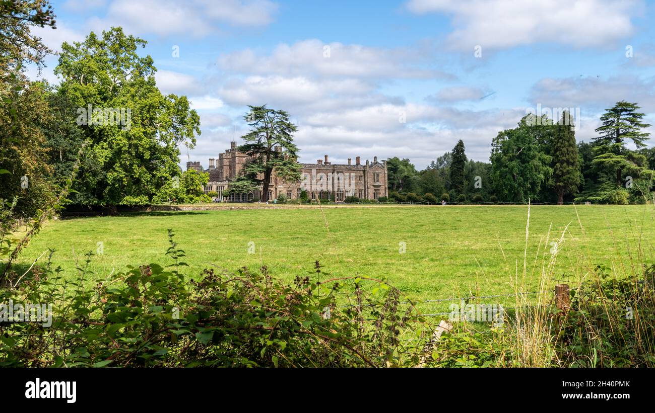 Hampton Court Castle and Gardens, Herefordshire Foto Stock