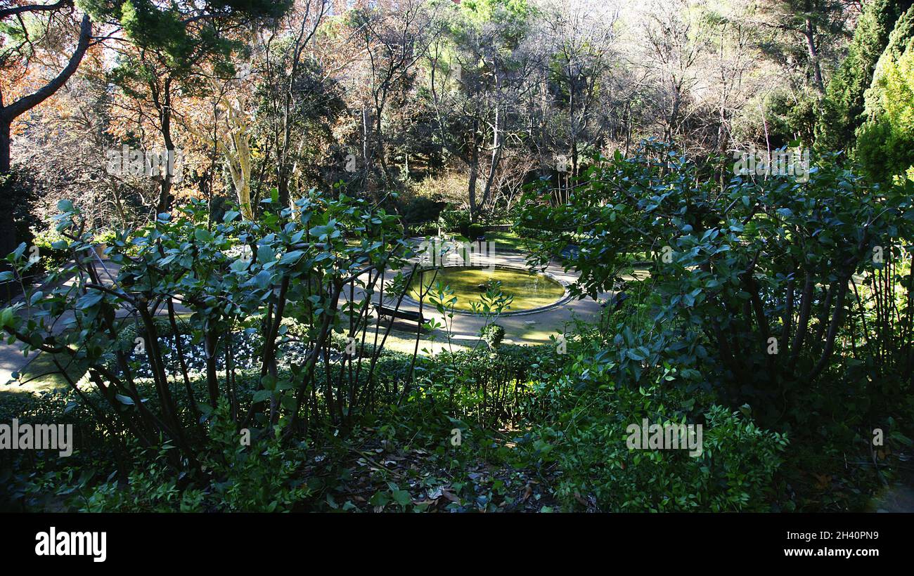 Giardini del Labirinto di Horta, Barcellona, Catalunya, Spagna, Europa Foto Stock