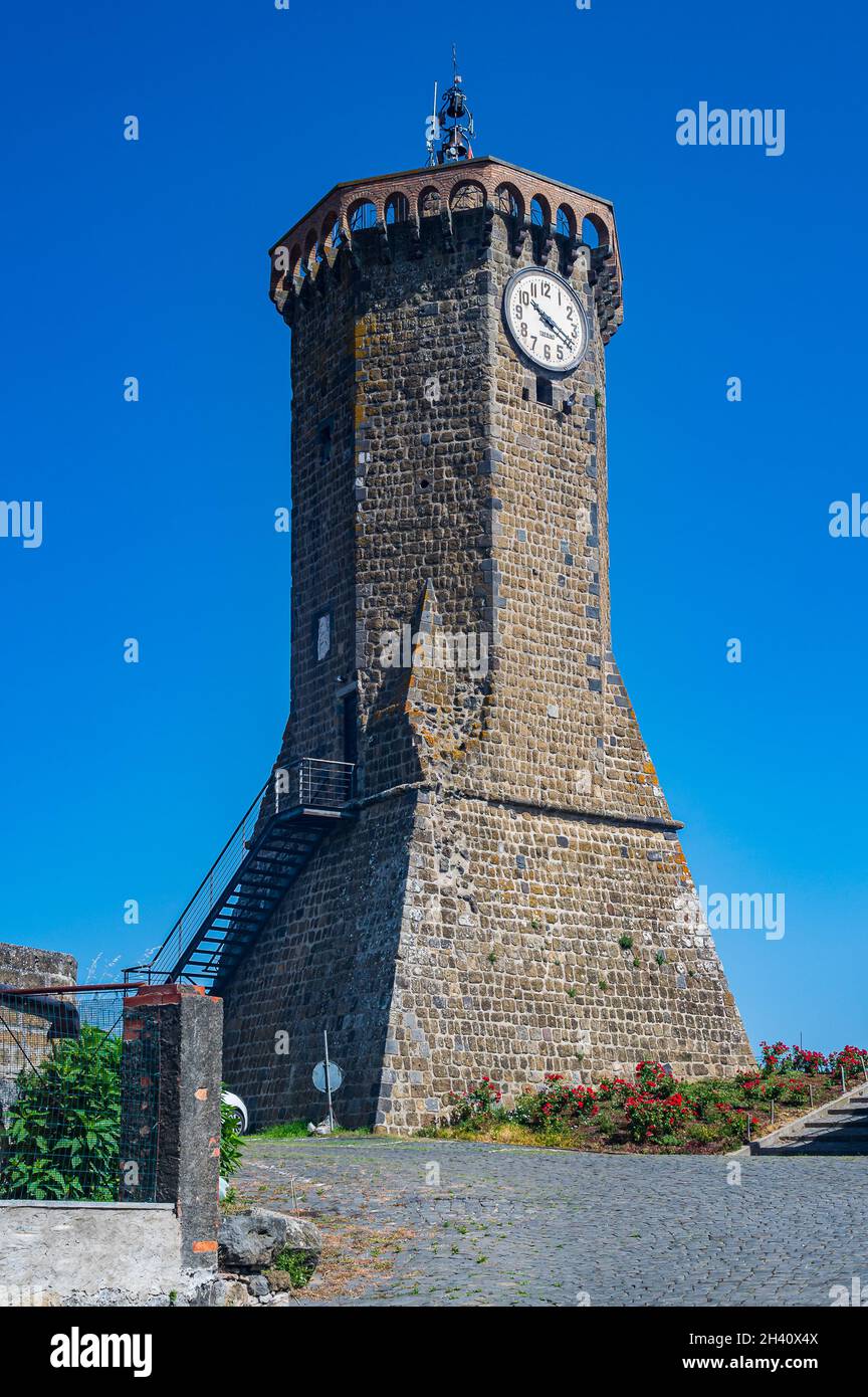La Torre dell'orologio di Marta Foto Stock