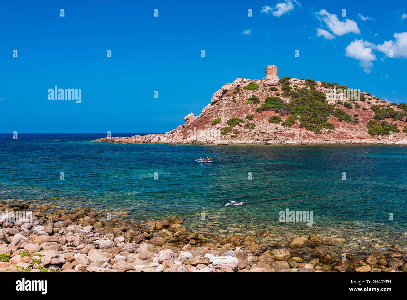 Spiaggia di Torre del Porticciolo Foto Stock