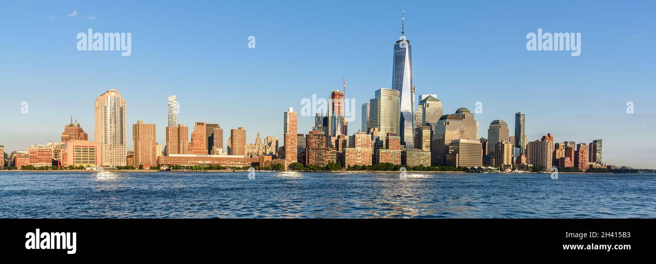 Skyline di Manhattan inferiore Foto Stock