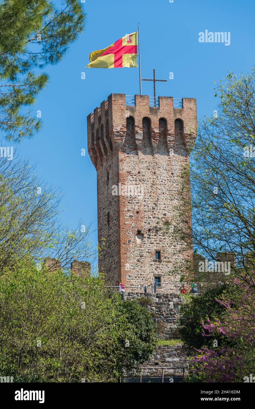 Castello di Carrarese in Este Foto Stock