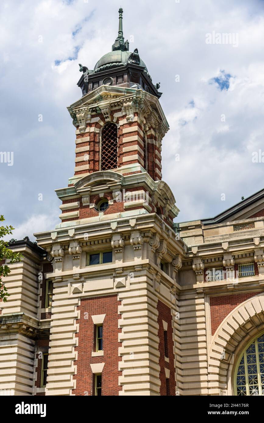 Museo degli immigrati a Ellis Island Foto Stock