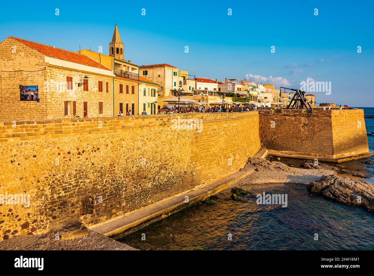 Centro storico di Alghero Foto Stock