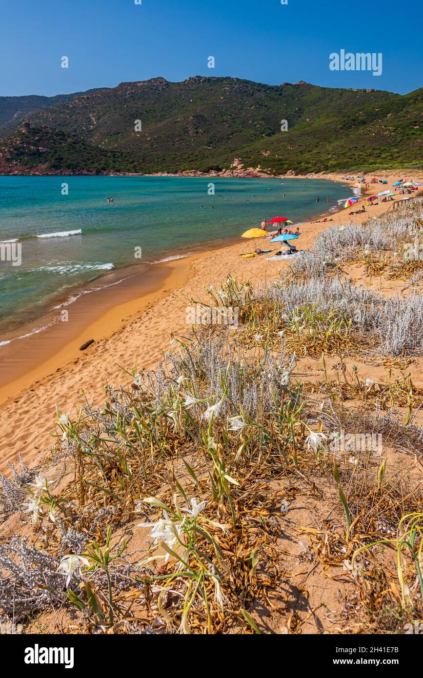 Spiaggia di Porto ferro Foto stock - Alamy