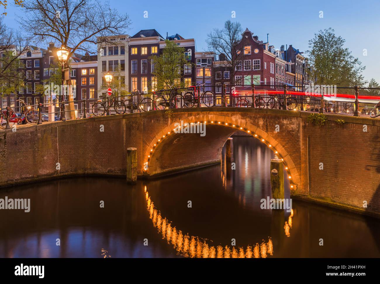 Paesaggio urbano di Amsterdam - Olanda Foto Stock